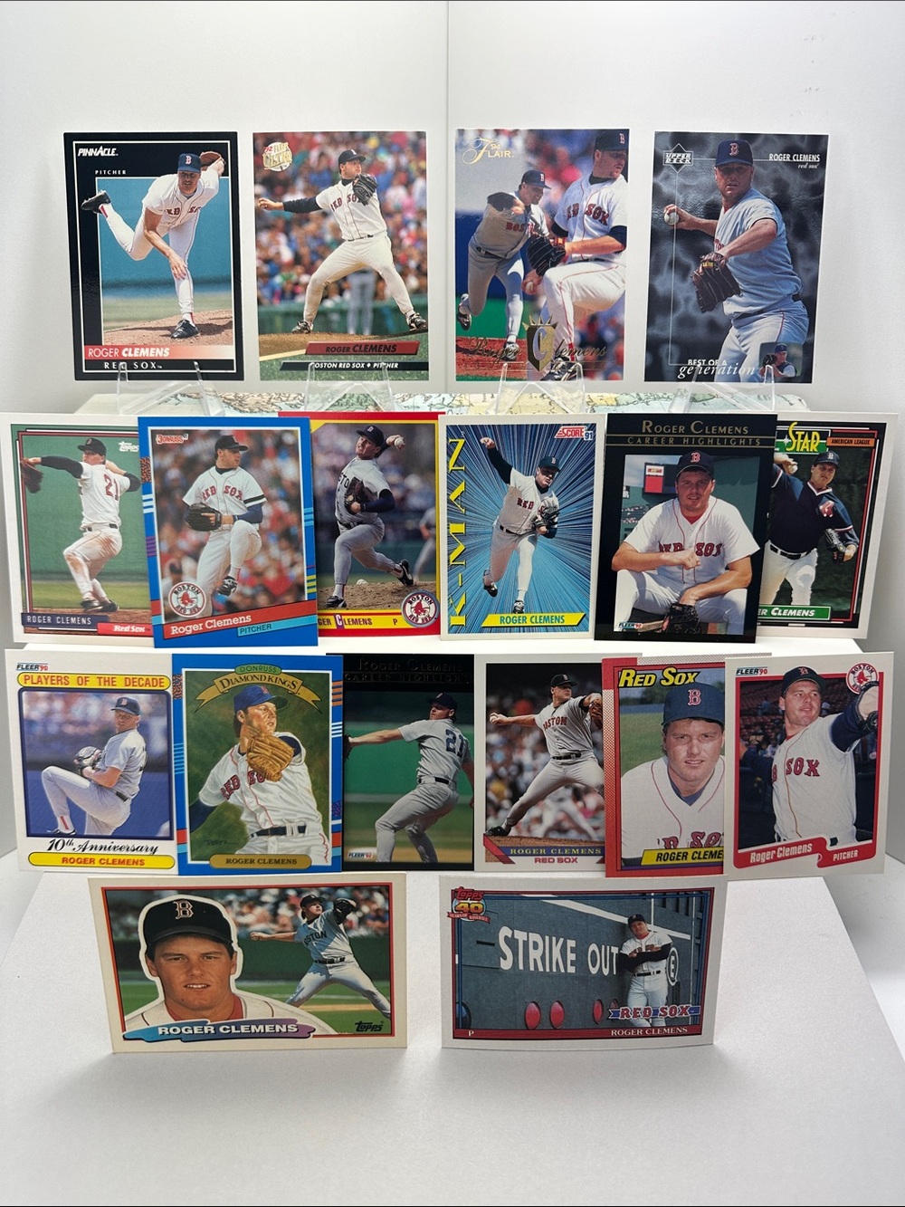 Roger Clemens Vintage Red Sox lot of 18